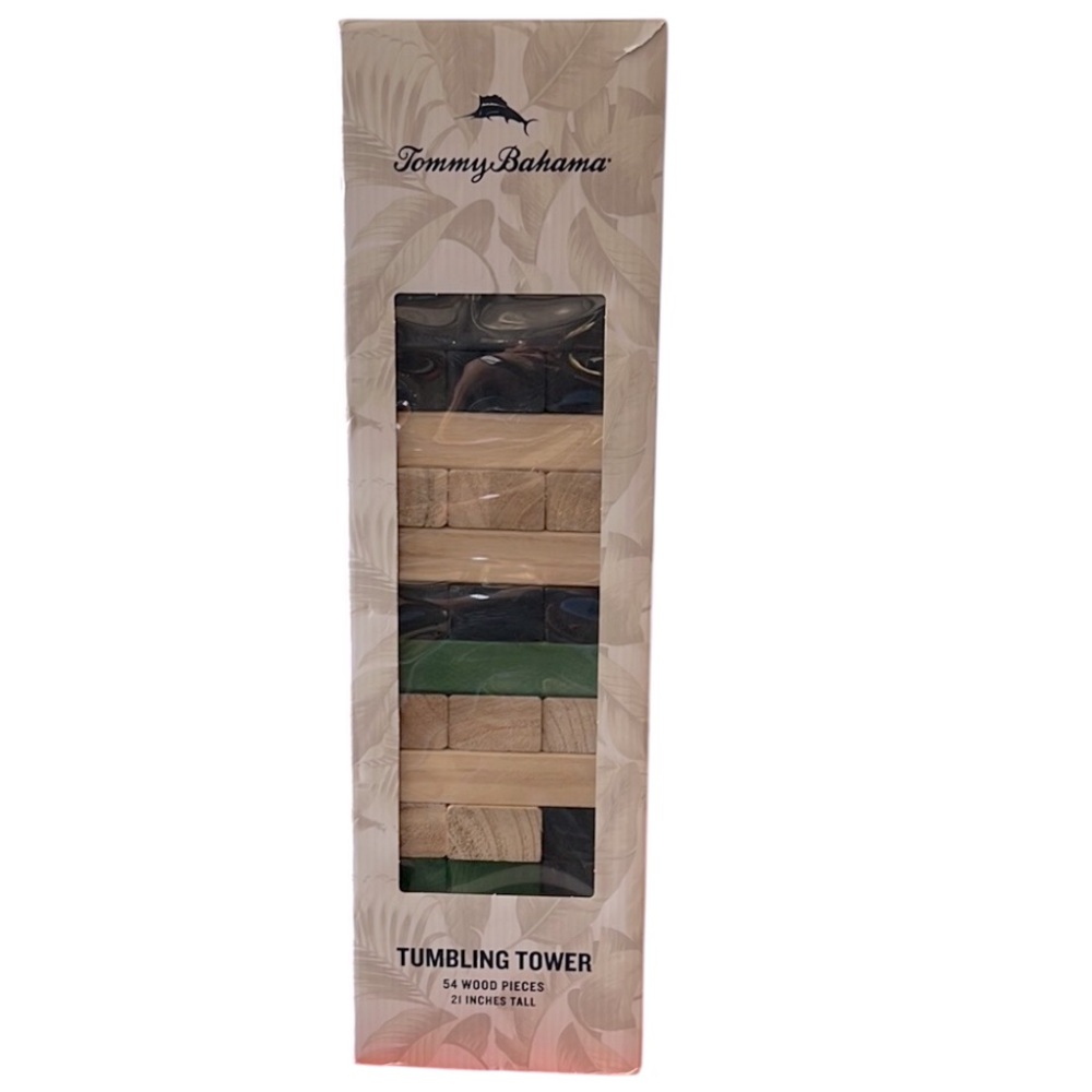 Tommy Bahama Tumbling Tower Game - Extremely RARE 21” Tall